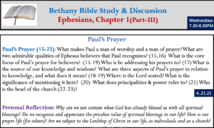Ephesians 1 (Paul's Prayer) - Part III