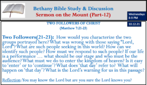 Matthew 7 (TWO FOLLOWERS OF CHRIST) - Part XII