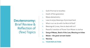 Deuteronomy Review & Reflection - Part 2